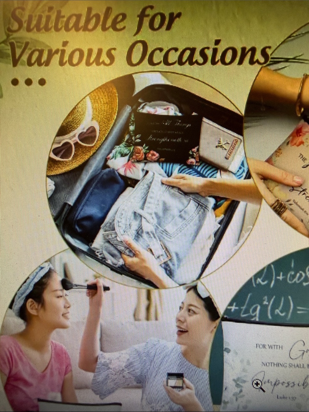❣️5/$25❣️2 Inspirational cosmetic bag - assorted collection. Random pull choices - Picture 4 of 7